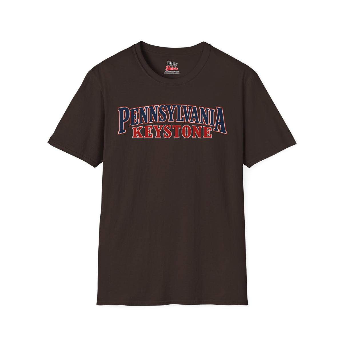 Pennsylvania Keystone Unisex Softstyle T Shirt State Name Graphic Tee