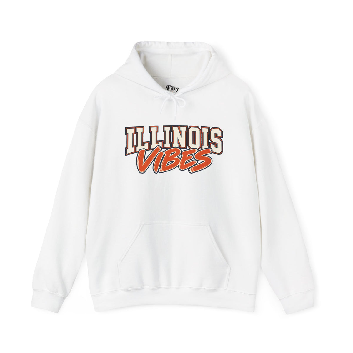 Illinois Vibes Unisex Hoodie State Name Graphic