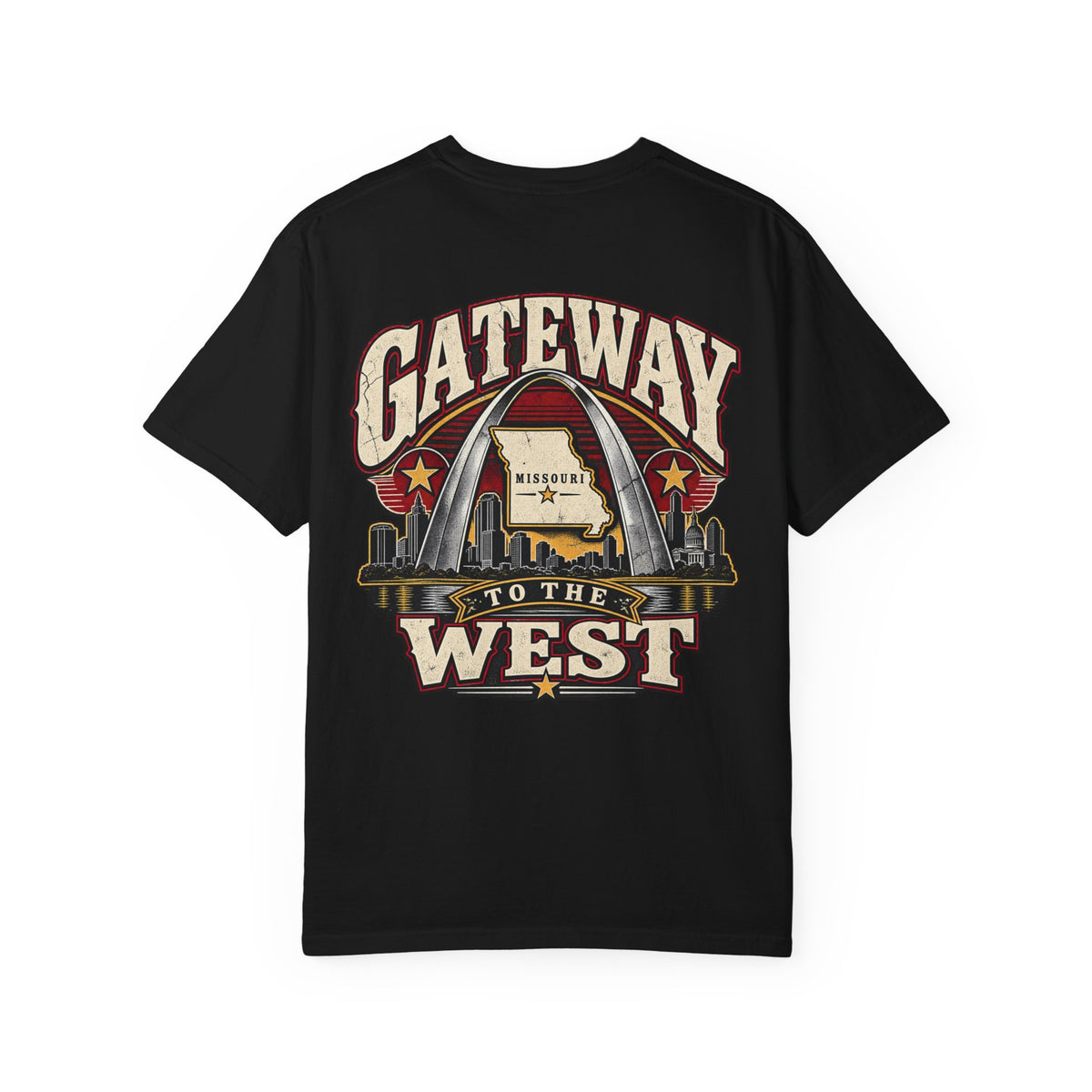 Missouri Gateway to the West Unisex Comfort Color 1717 Streetwear Graphic Tee