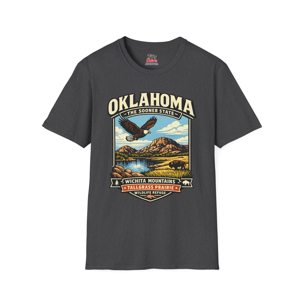 Oklahoma Sooner State Adventure Unisex Softstyle T Shirt State Pride Graphic Tee Collections FS03