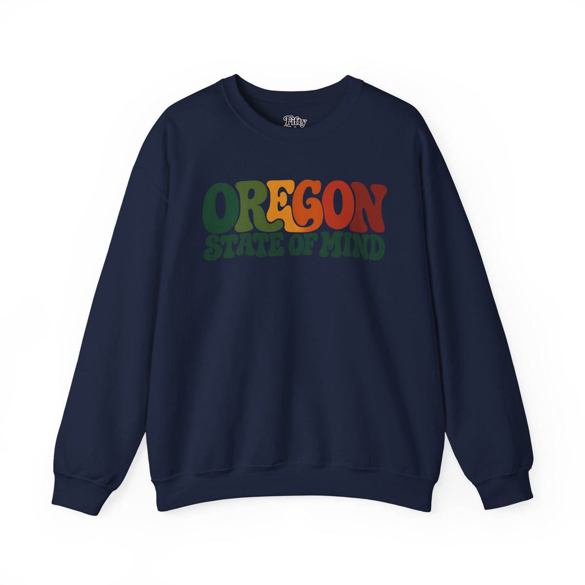 Oregon State of Mind Unisex Crewneck Sweatshirt State Name Graphic