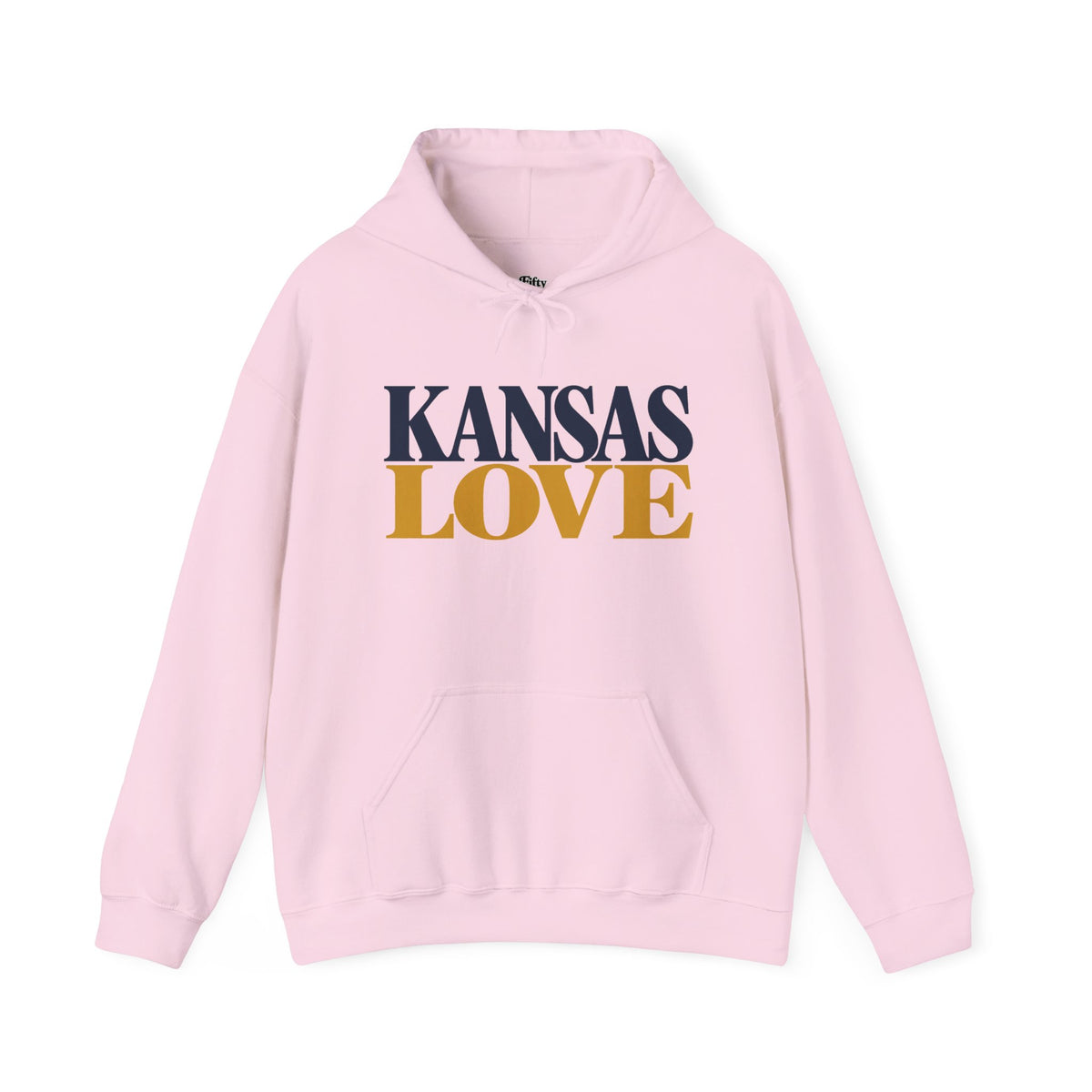 Kansas Love Unisex Hoodie State Name Graphic