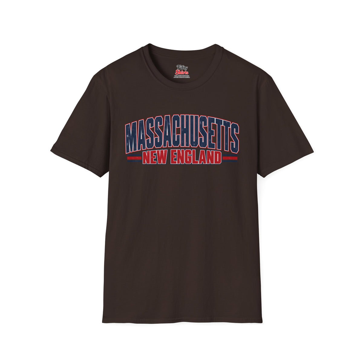 Massachusetts New England Unisex Softstyle T Shirt State Name Graphic Tee