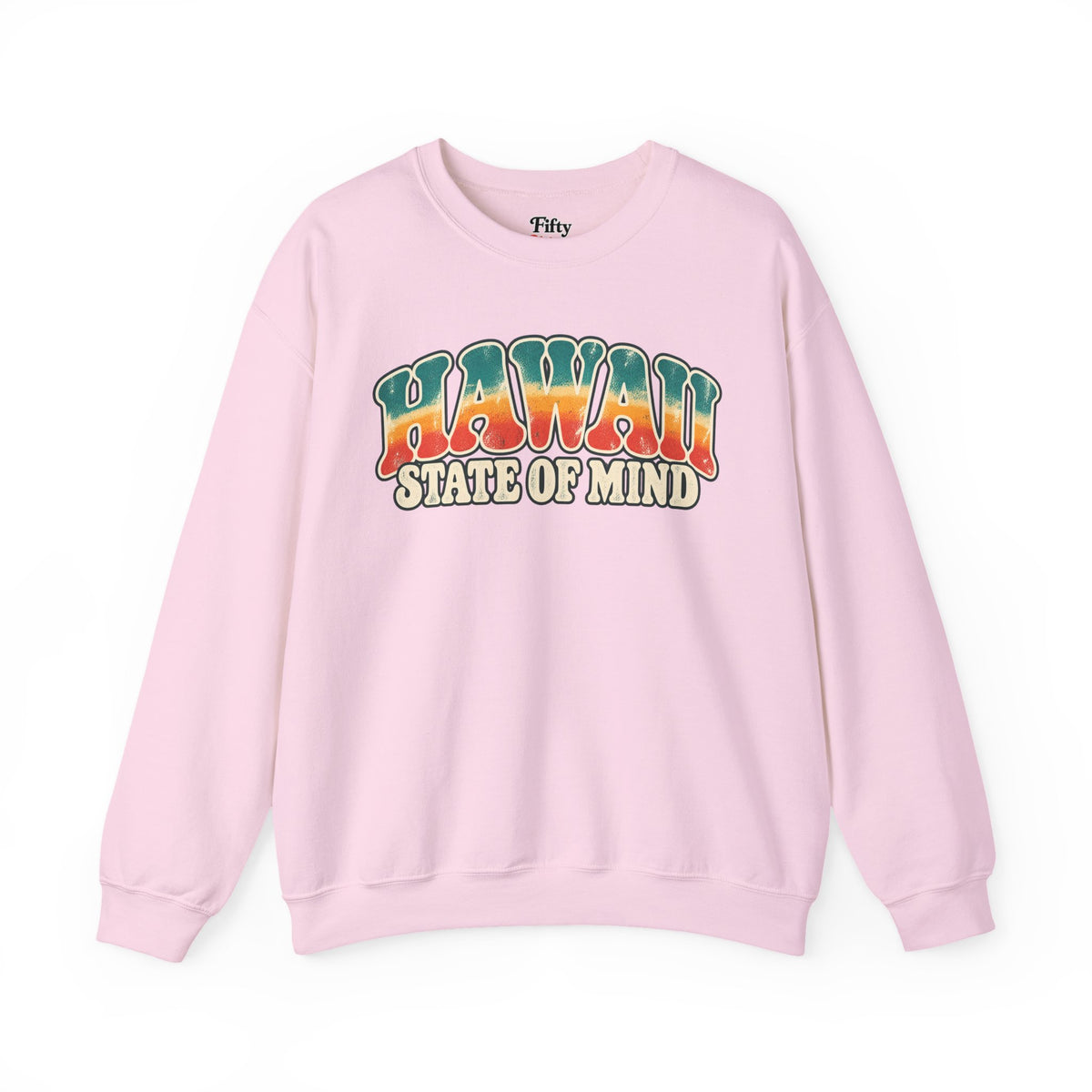 Hawaii State of Mind Unisex Crewneck Sweatshirt State Name Graphic
