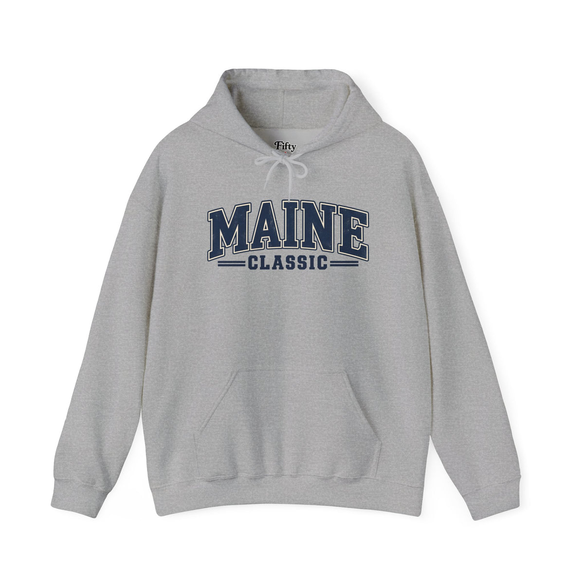 Maine Classic Unisex Hoodie State Name Graphic