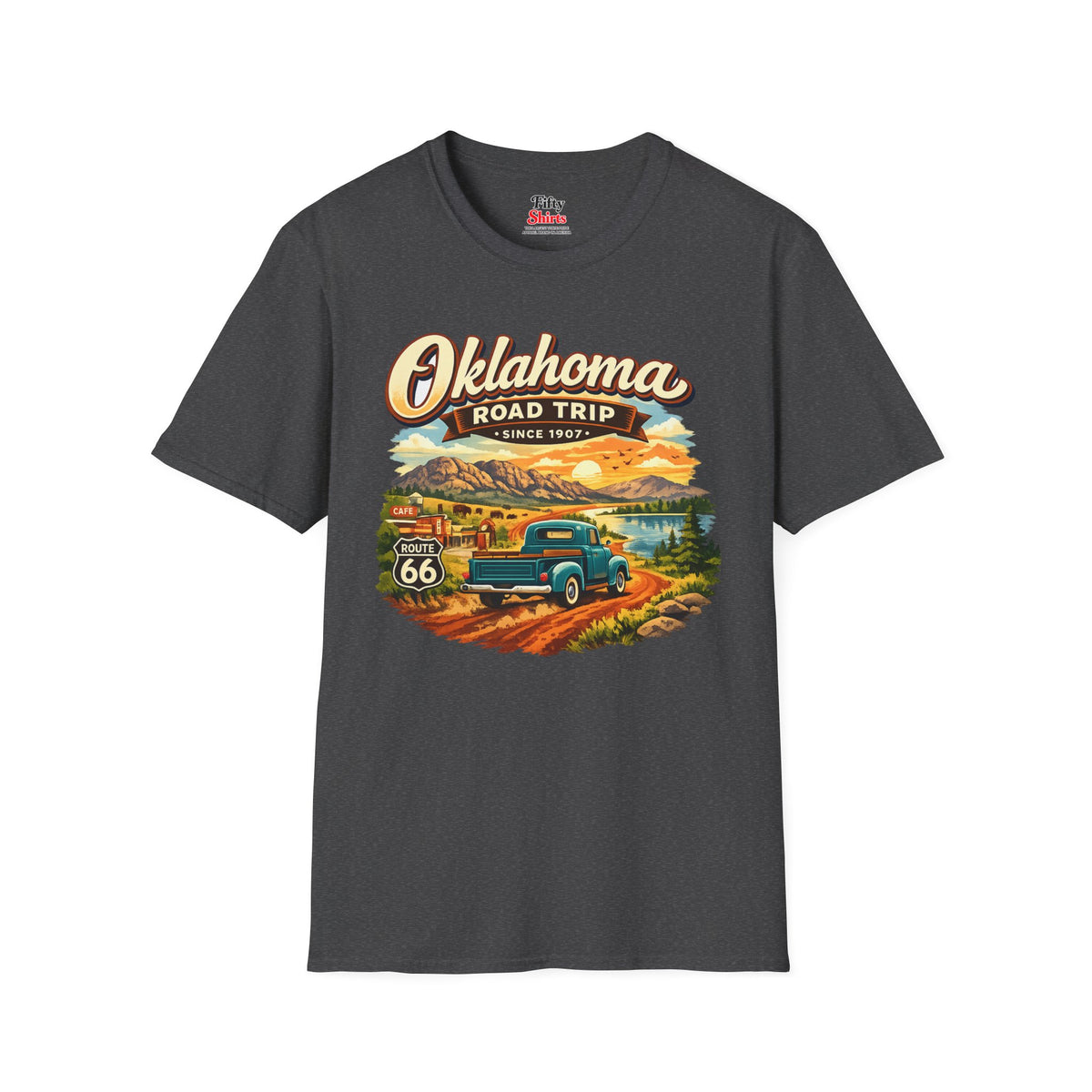 Oklahoma Road Trip Unisex Softstyle T Shirt State Pride Graphic Tee Collections FS03