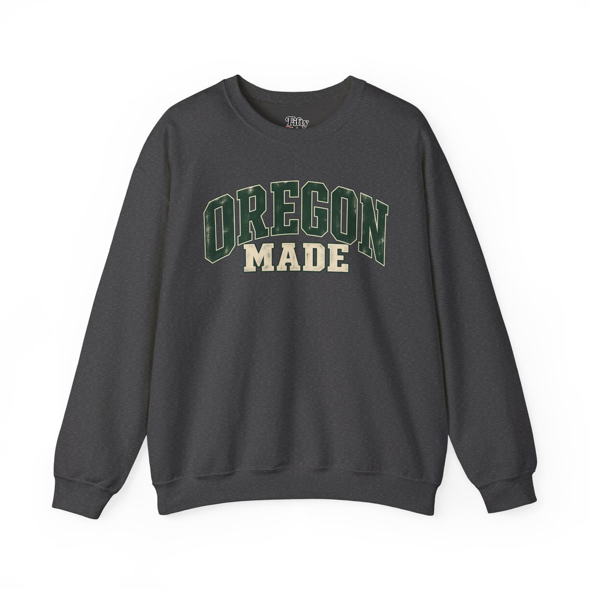 Oregon Made Unisex Crewneck Sweatshirt State Name Graphic
