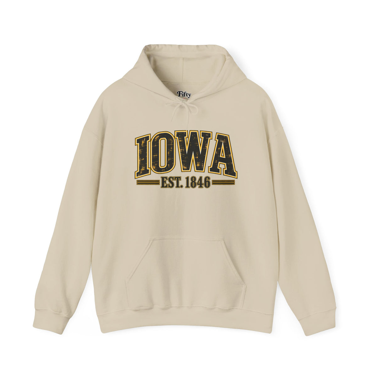 Iowa Est 1846 Unisex Hoodie State Name Graphic