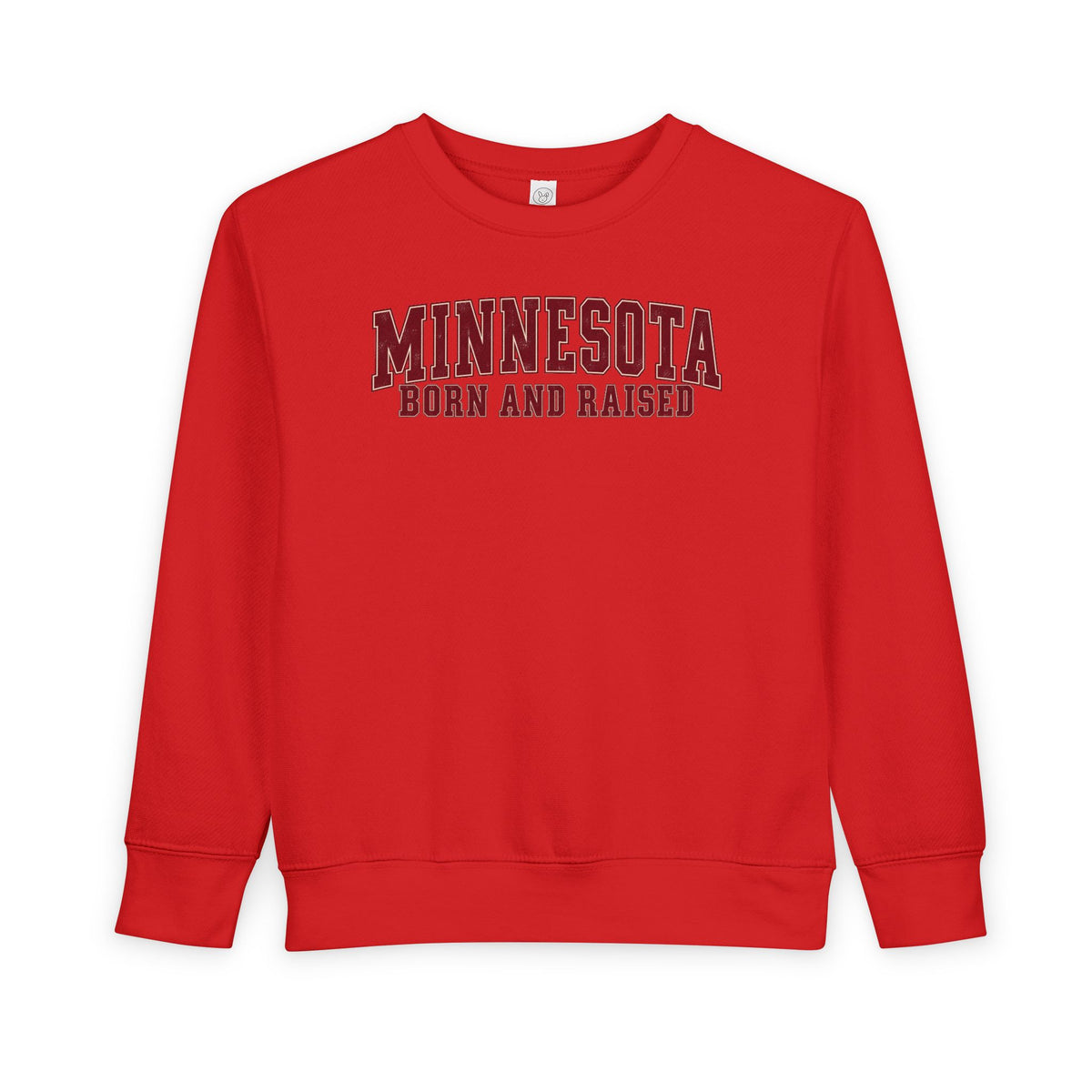 Minnesota Born and Raised Vintage Collegiate Unisex Toddler Sweatshirt