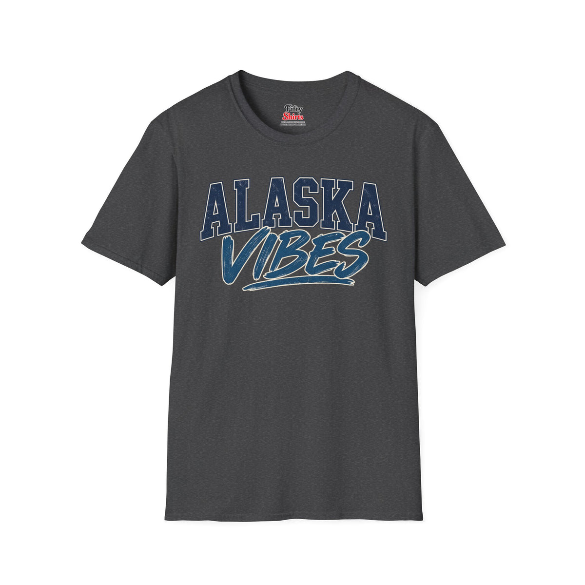 Alaska Vibes Unisex Softstyle T Shirt State Name Graphic Tee