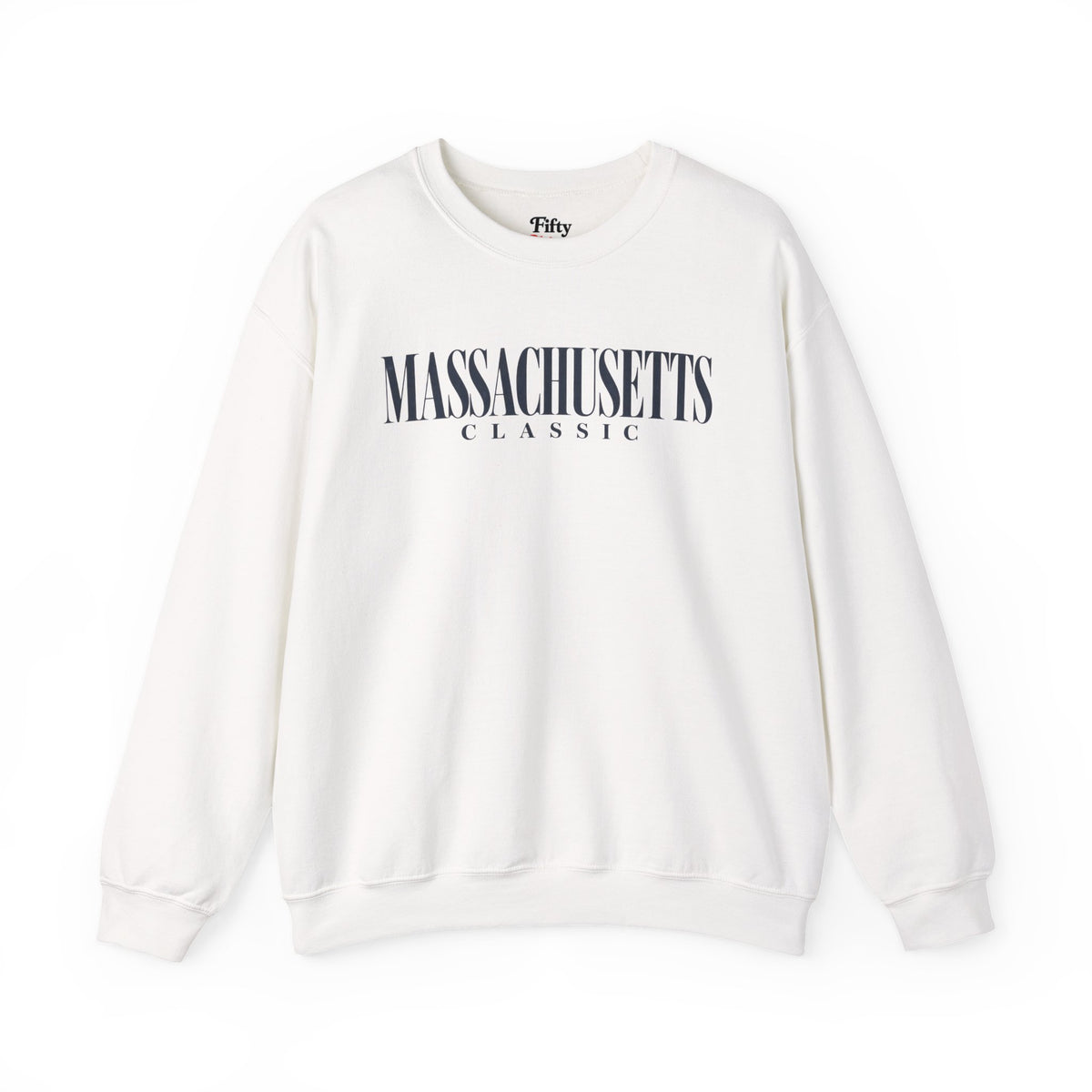 Massachusetts Classic Unisex Crewneck Sweatshirt State Name Graphic