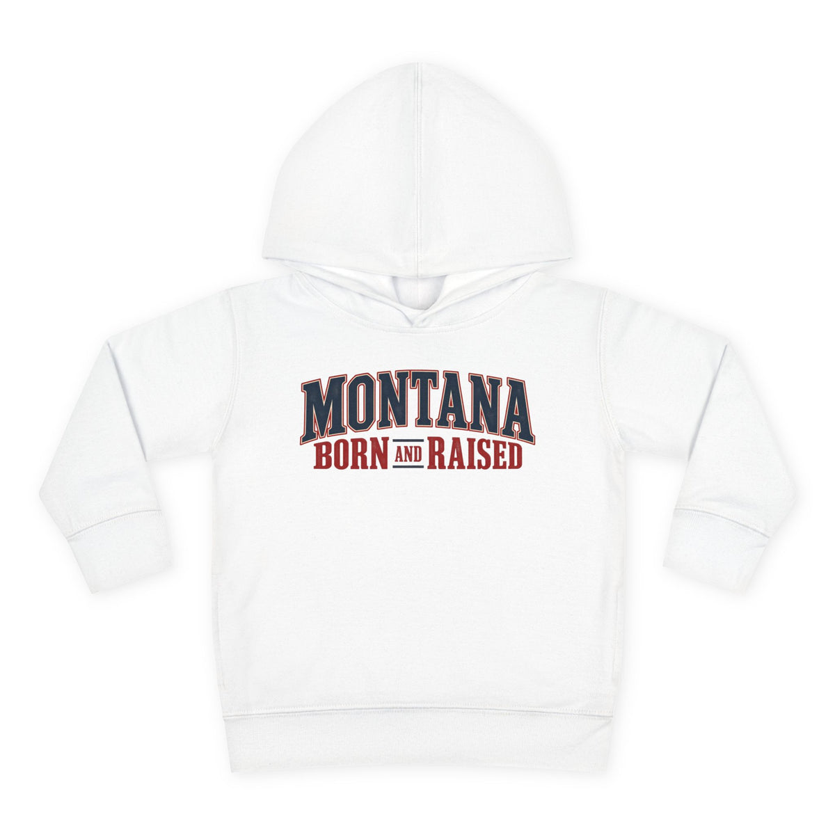 Montana Born and Raised Premium Vintage Fashion Unisex Toddler Pullover Fleece Hoodie