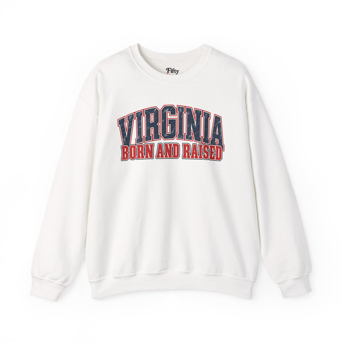 Virginia Born and Raised Vintage Americana Unisex Sweatshirt Graphic
