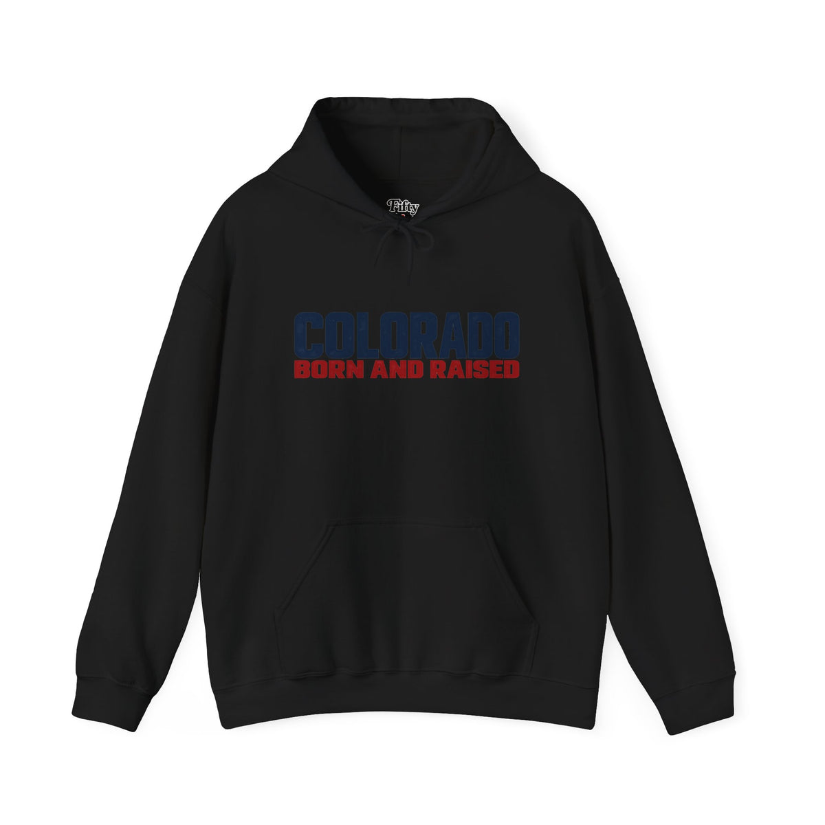 Colorado Born and Raised Minimal Modern Unisex Hoodie Graphic