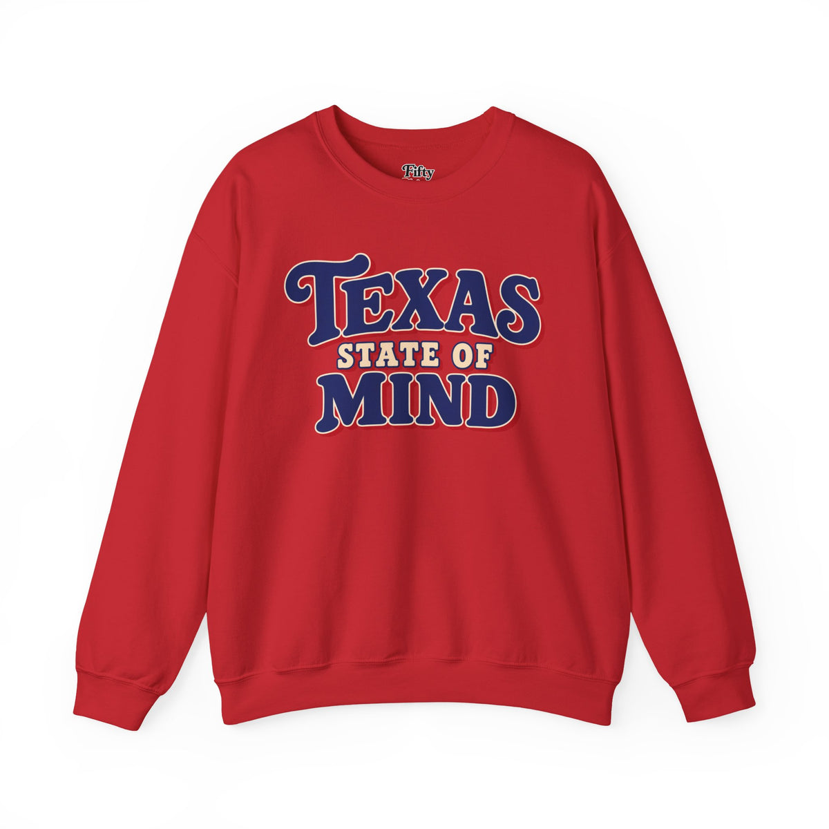 Texas State Of Mind Unisex Crewneck Sweatshirt State Name Graphic