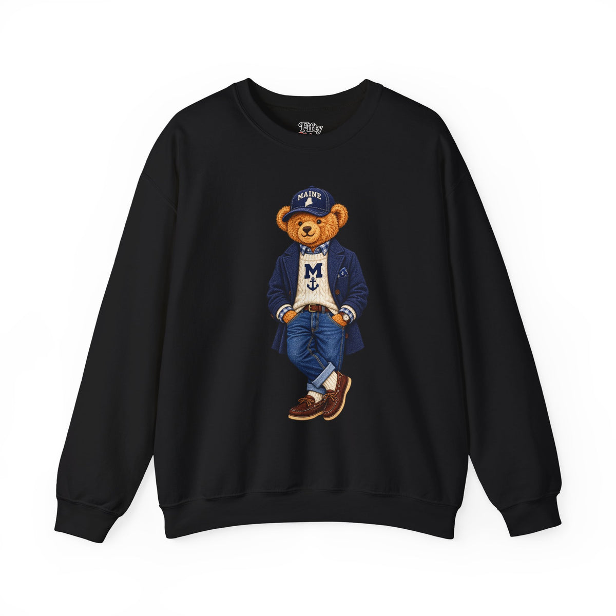 Maine- Game Day Teddy Bear Sweatshirt
