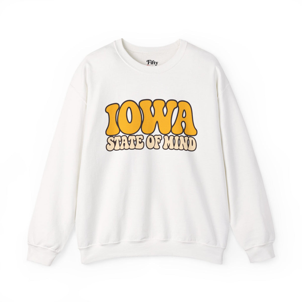 Iowa State of Mind Unisex Crewneck Sweatshirt State Name Graphic