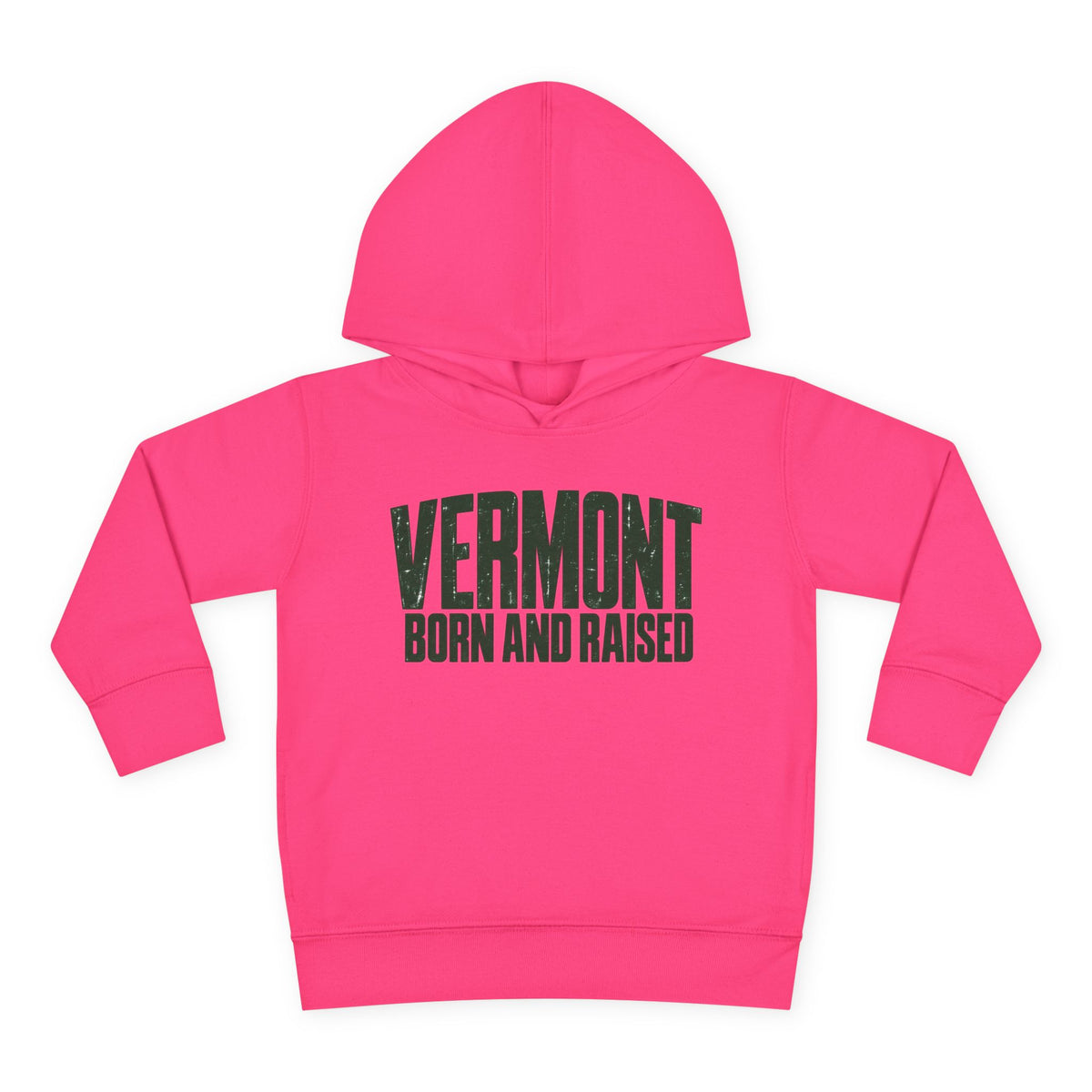 Vermont Born and Raised Modern New England Streetwear Unisex Toddler Pullover Fleece Hoodie