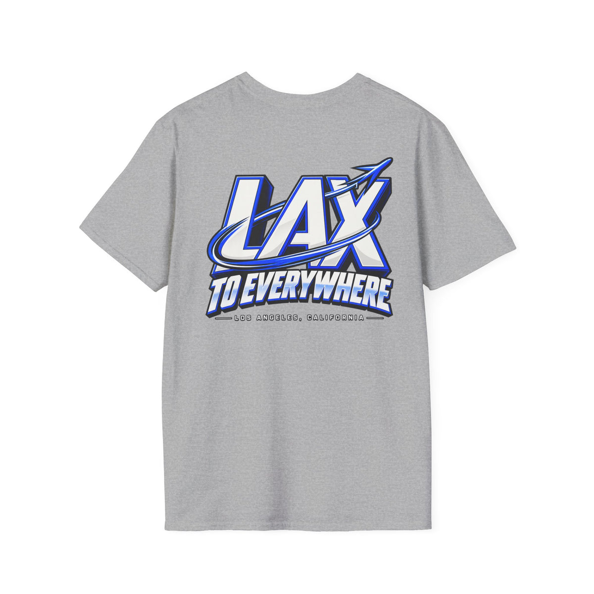Lax To Everywhere Los Angeles Unisex Softstyle Graphic Tee