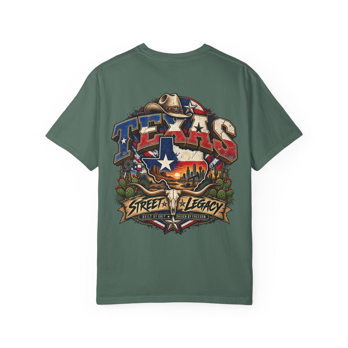 Texas Street Legacy Unisex Comfort Color 1717 Streetwear Graphic Tee