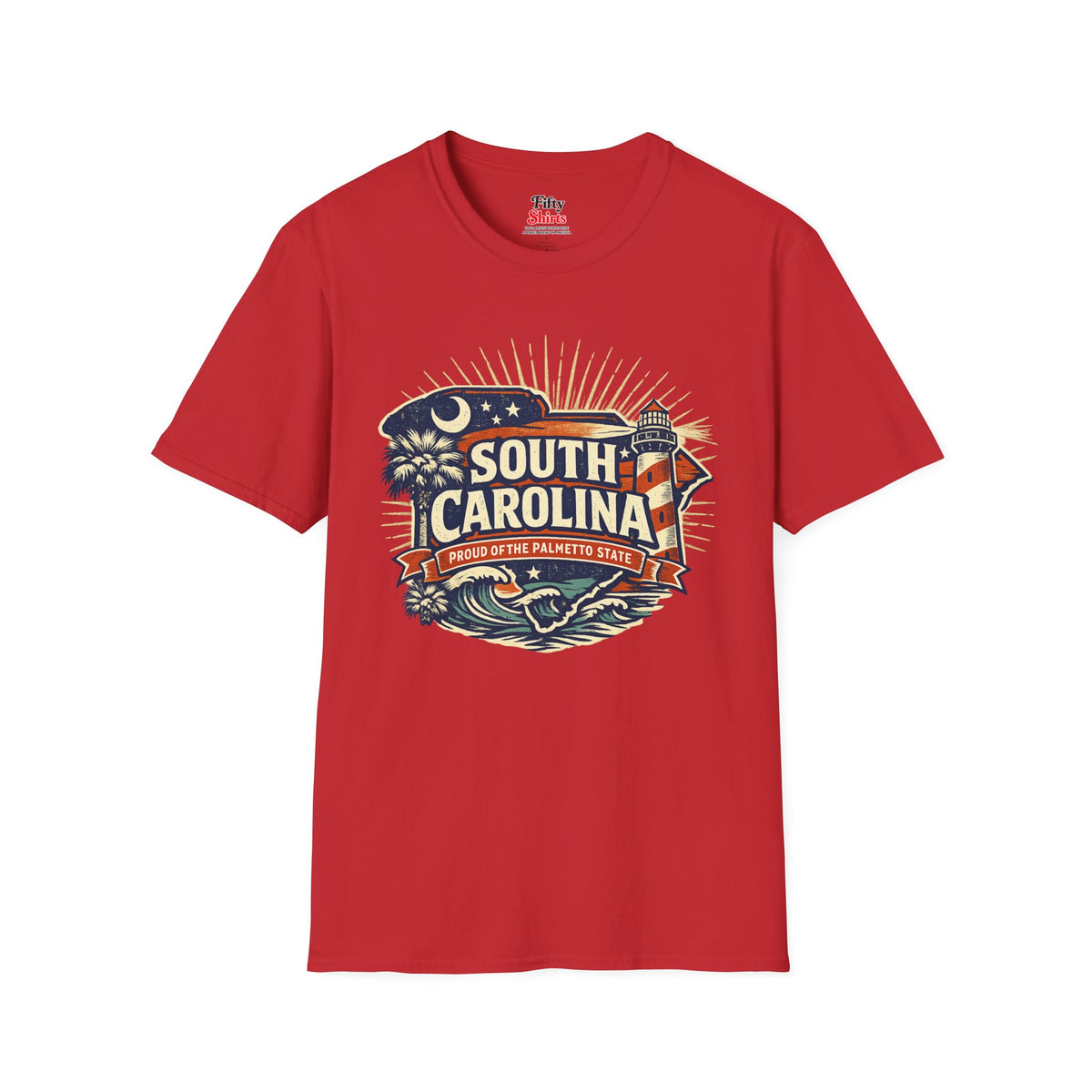 South Carolina State Pride Unisex Softstyle T Shirt State Pride Graphic Tee Collections FS03