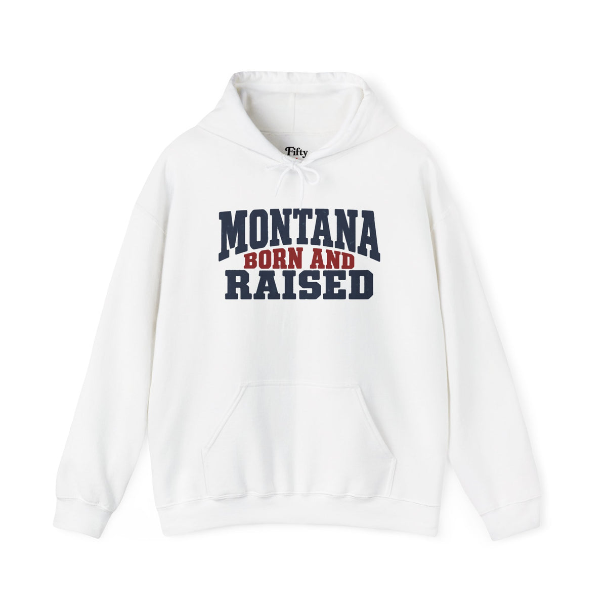 Montana Born and Raised Rustic Workwear Unisex Hoodie Graphic