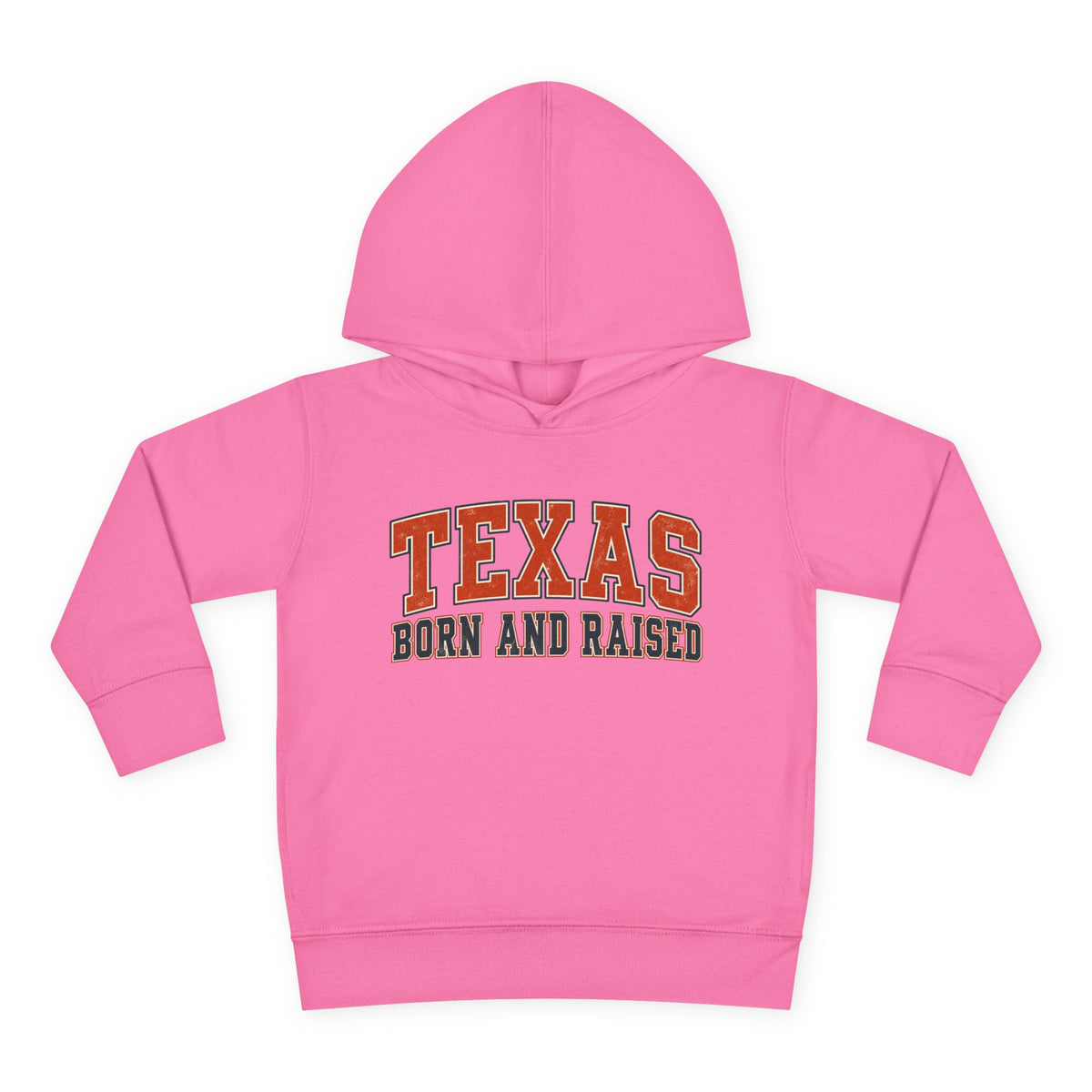 Texas Born and Raised Collegiate Unisex Toddler Pullover Fleece Hoodie