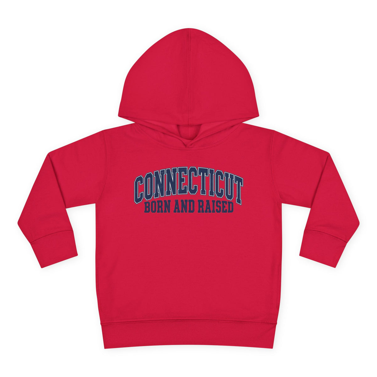 Connecticut Born and Raised Vintage Athletic Heritage Unisex Toddler Pullover Fleece Hoodie