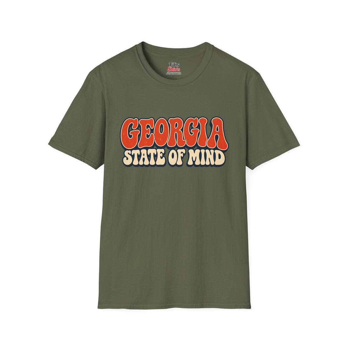 Georgia State of Mind Unisex Softstyle T Shirt State Name Graphic Tee