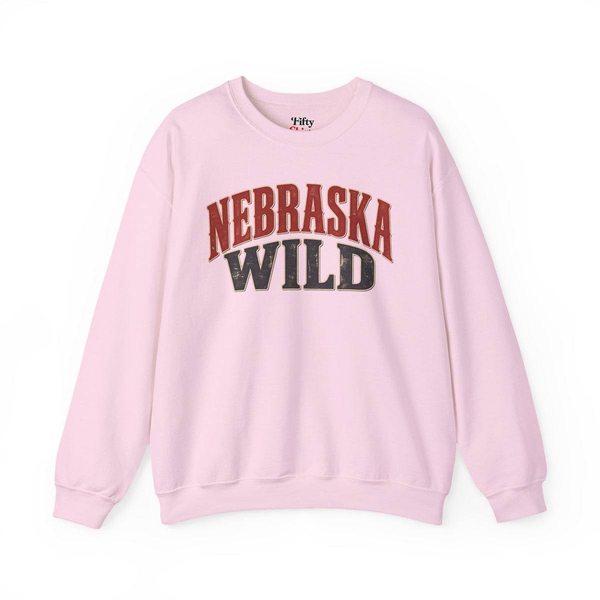 Nebraska Wild Unisex Crewneck Sweatshirt State Name Graphic