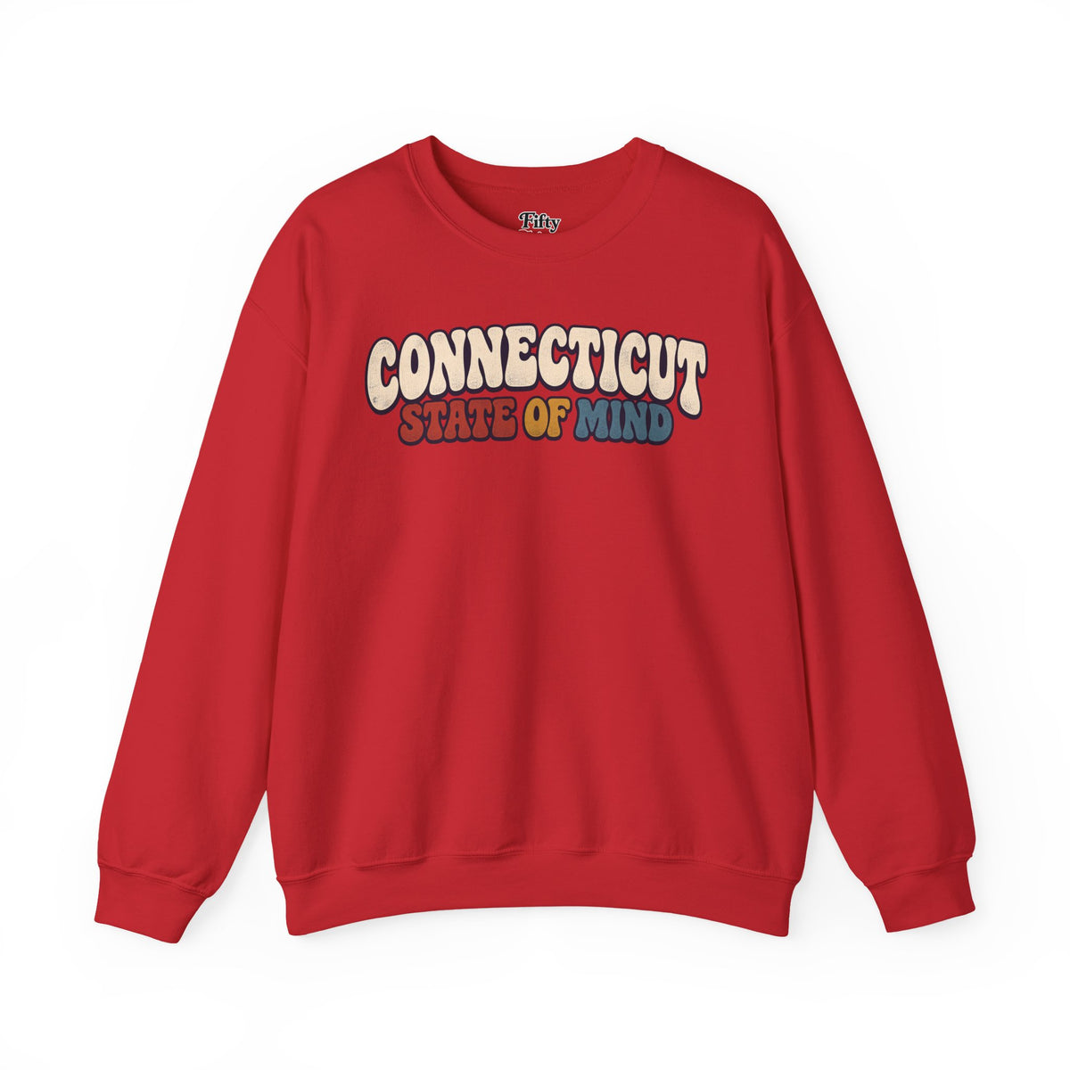 Connecticut State of Mind Unisex Crewneck Sweatshirt State Name Graphic