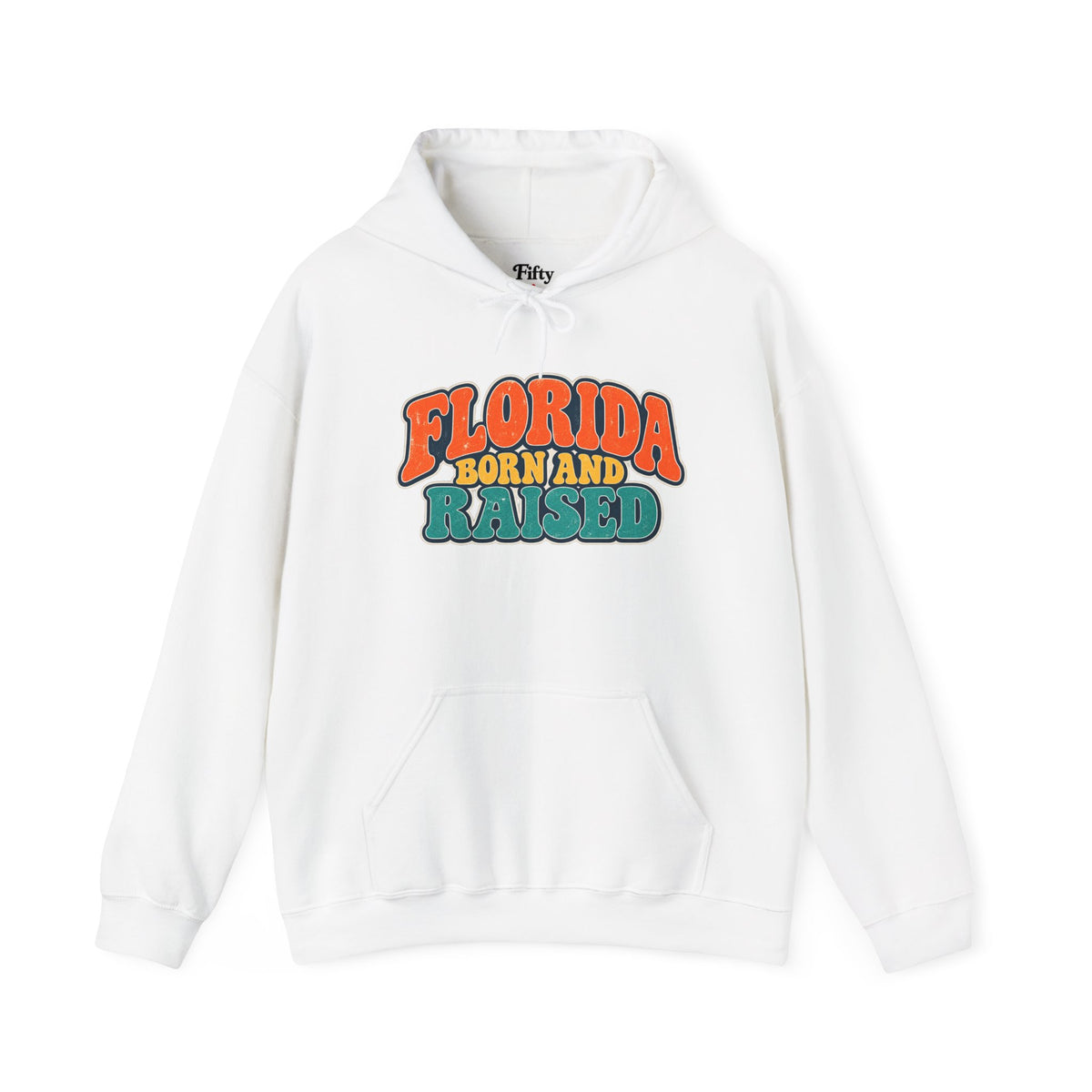 Florida Born and Raised Retro Sunshine State Unisex Hoodie Graphic