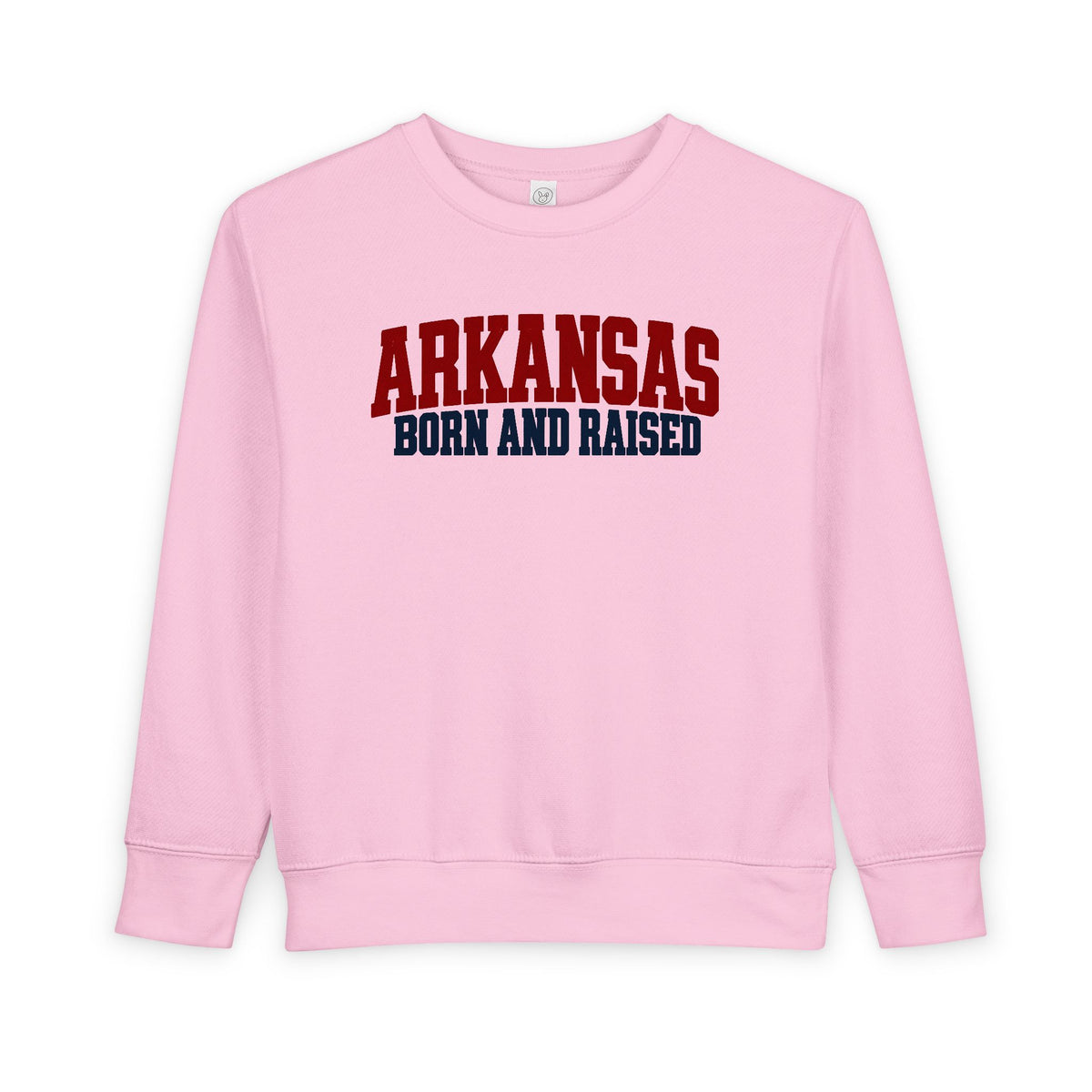 Arkansas Born and Raised Rugged Workwear Unisex Toddler Sweatshirt