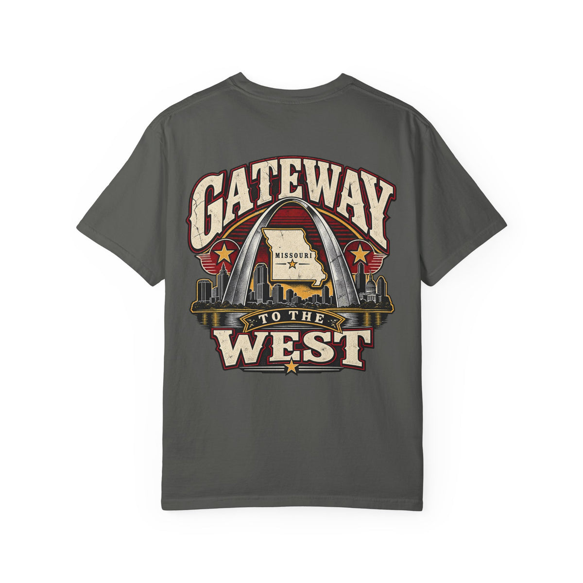 Missouri Gateway to the West Unisex Comfort Color 1717 Streetwear Graphic Tee