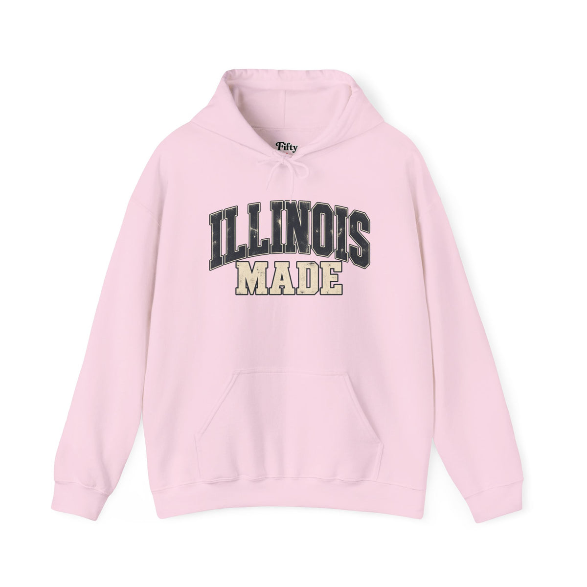 Illinois Made Unisex Hoodie State Name Graphic