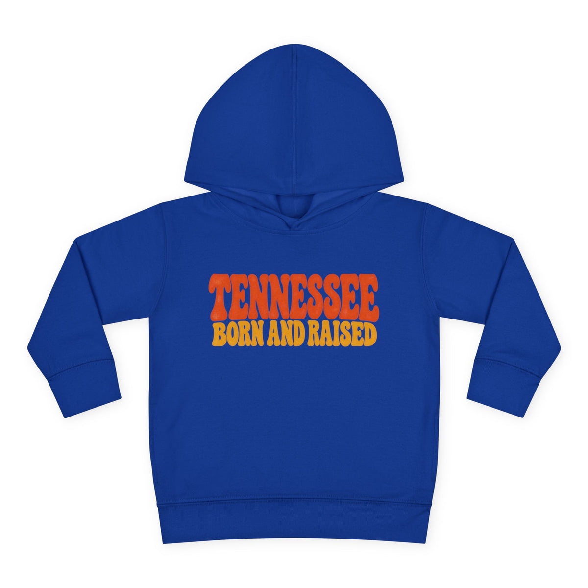 Tennessee Born and Raised Retro 1970s Unisex Toddler Pullover Fleece Hoodie