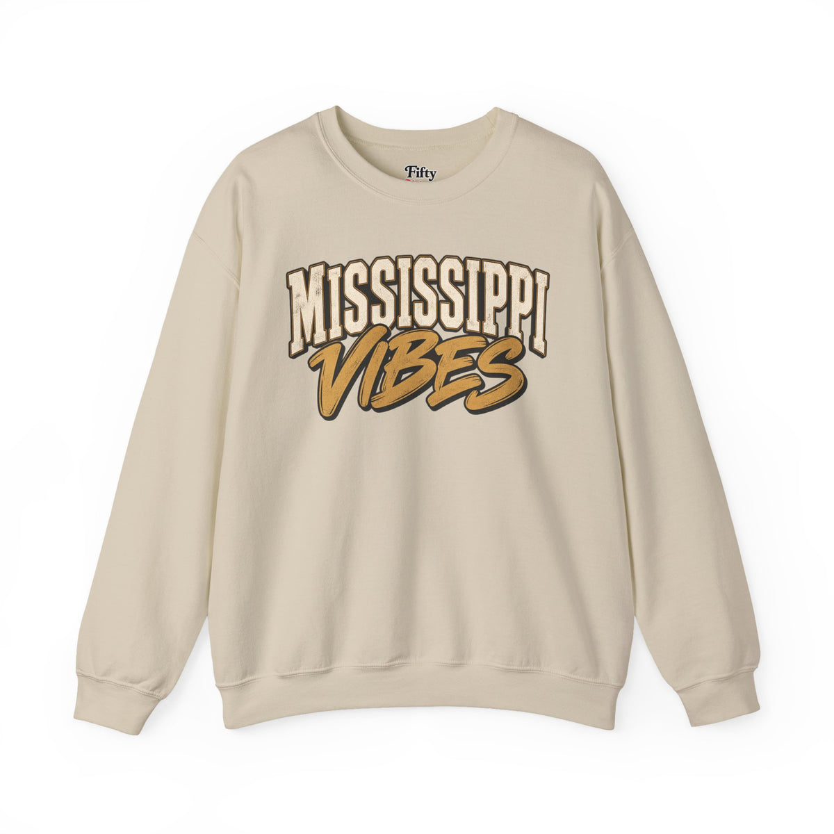 Mississippi Vibes Unisex Crewneck Sweatshirt State Name Graphic