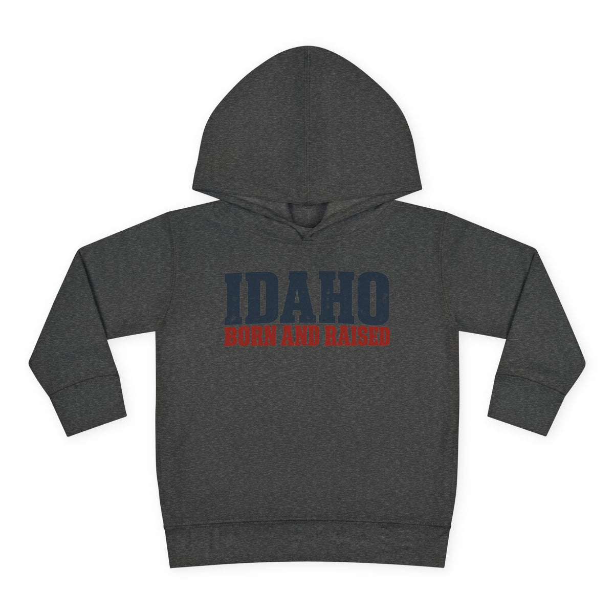 Idaho Born and Raised Rustic Americana Unisex Toddler Pullover Fleece Hoodie