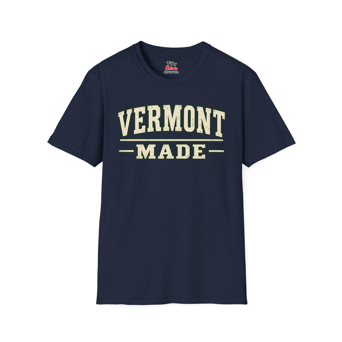 Vermont Made Unisex Softstyle T Shirt State Name Graphic Tee
