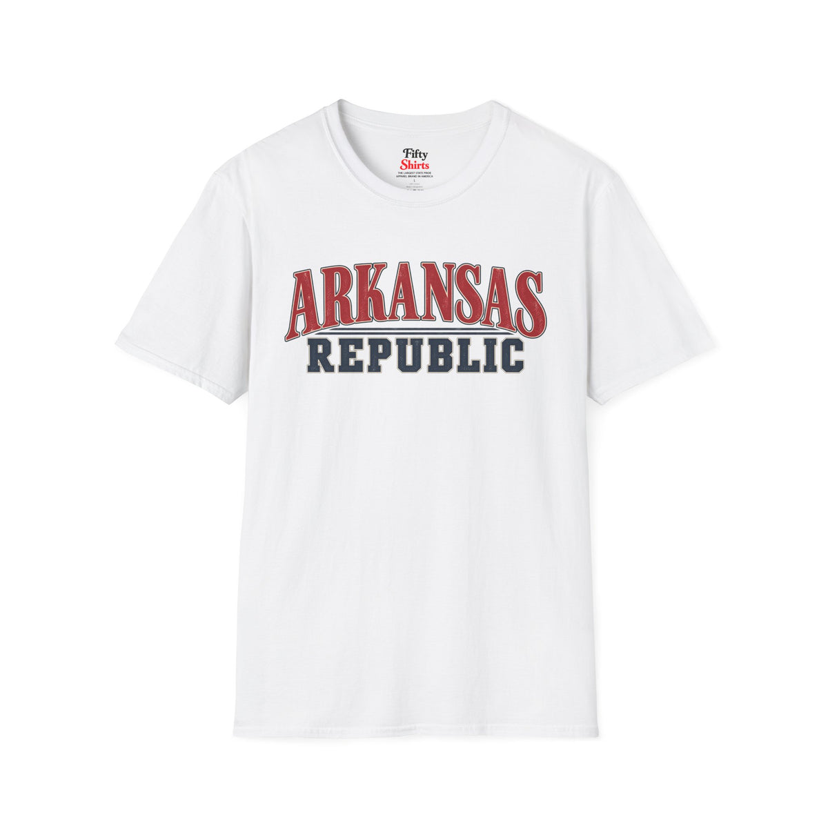 Arkansas Republic Unisex Softstyle T Shirt State Name Graphic Tee