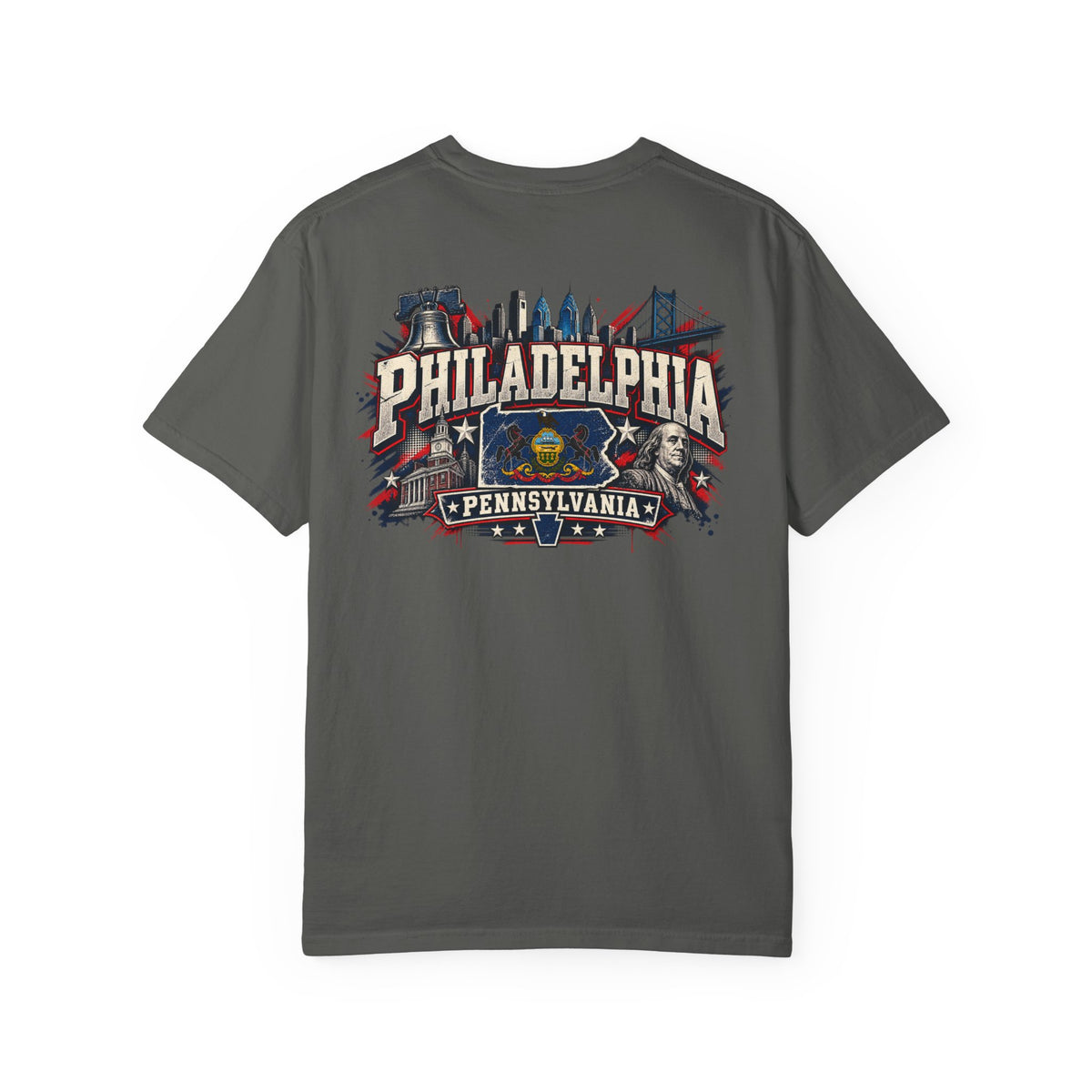 Philadelphia Pennsylvania Unisex Comfort Color 1717 Streetwear Graphic Tee