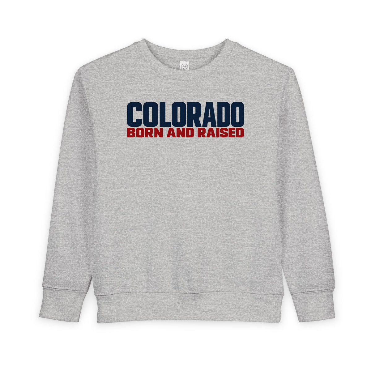 Colorado Born and Raised Minimal Modern Unisex Toddler Sweatshirt