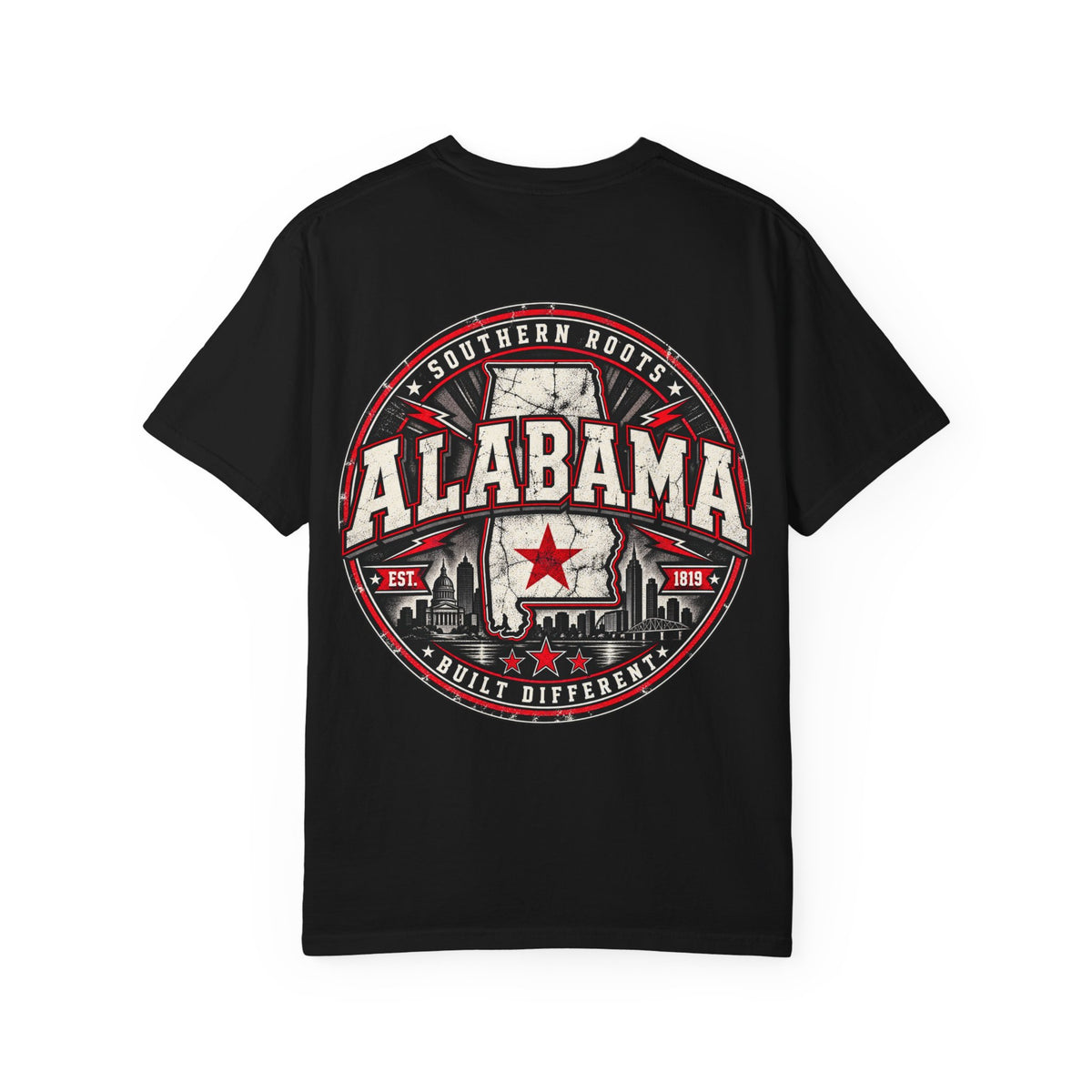 Alabama Urban Badge Unisex Comfort Color 1717 Streetwear Graphic Tee