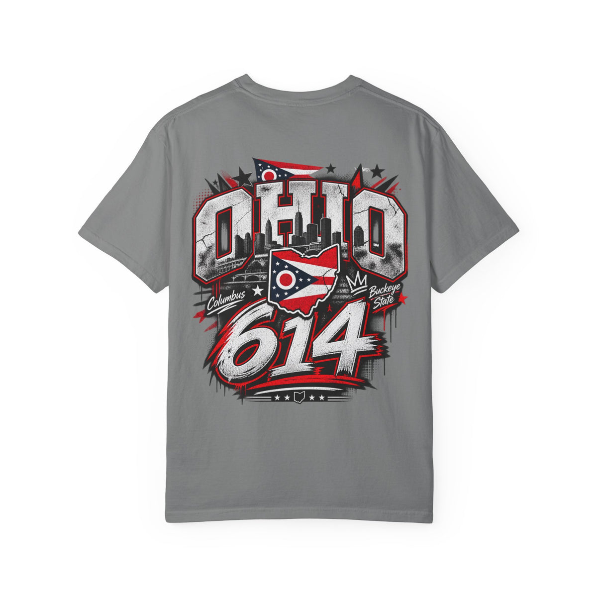 Ohio 614 Unisex Comfort Color 1717 Streetwear Graphic Tee