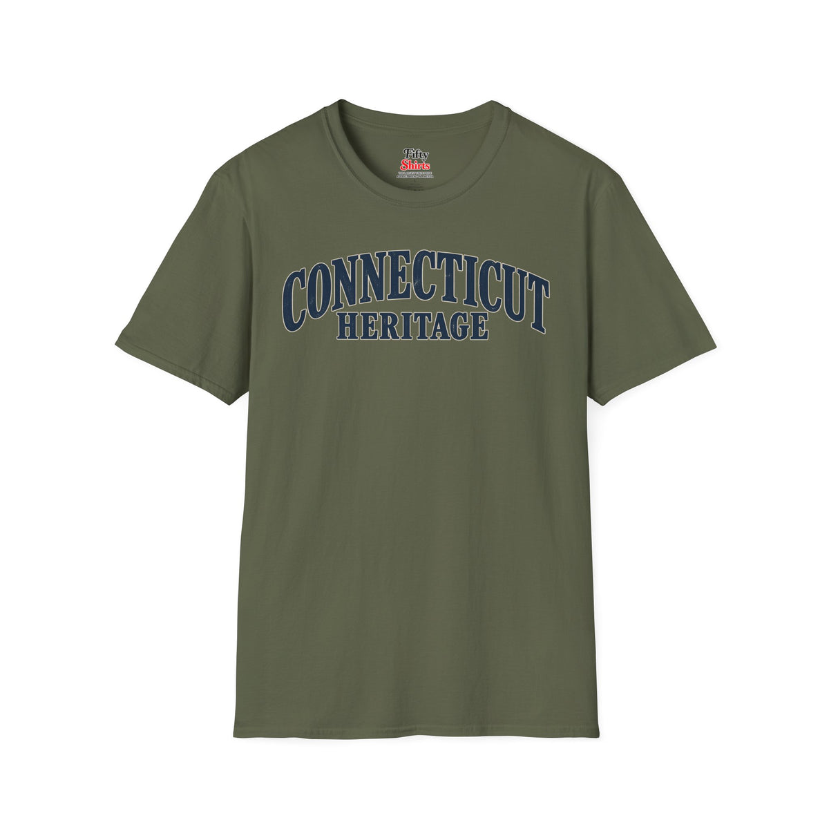 Connecticut Heritage Unisex Softstyle T Shirt State Name Graphic Tee
