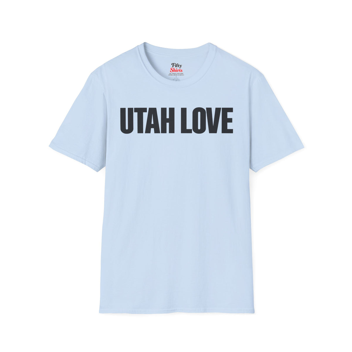 Utah Love Unisex Softstyle T Shirt State Name Graphic Tee