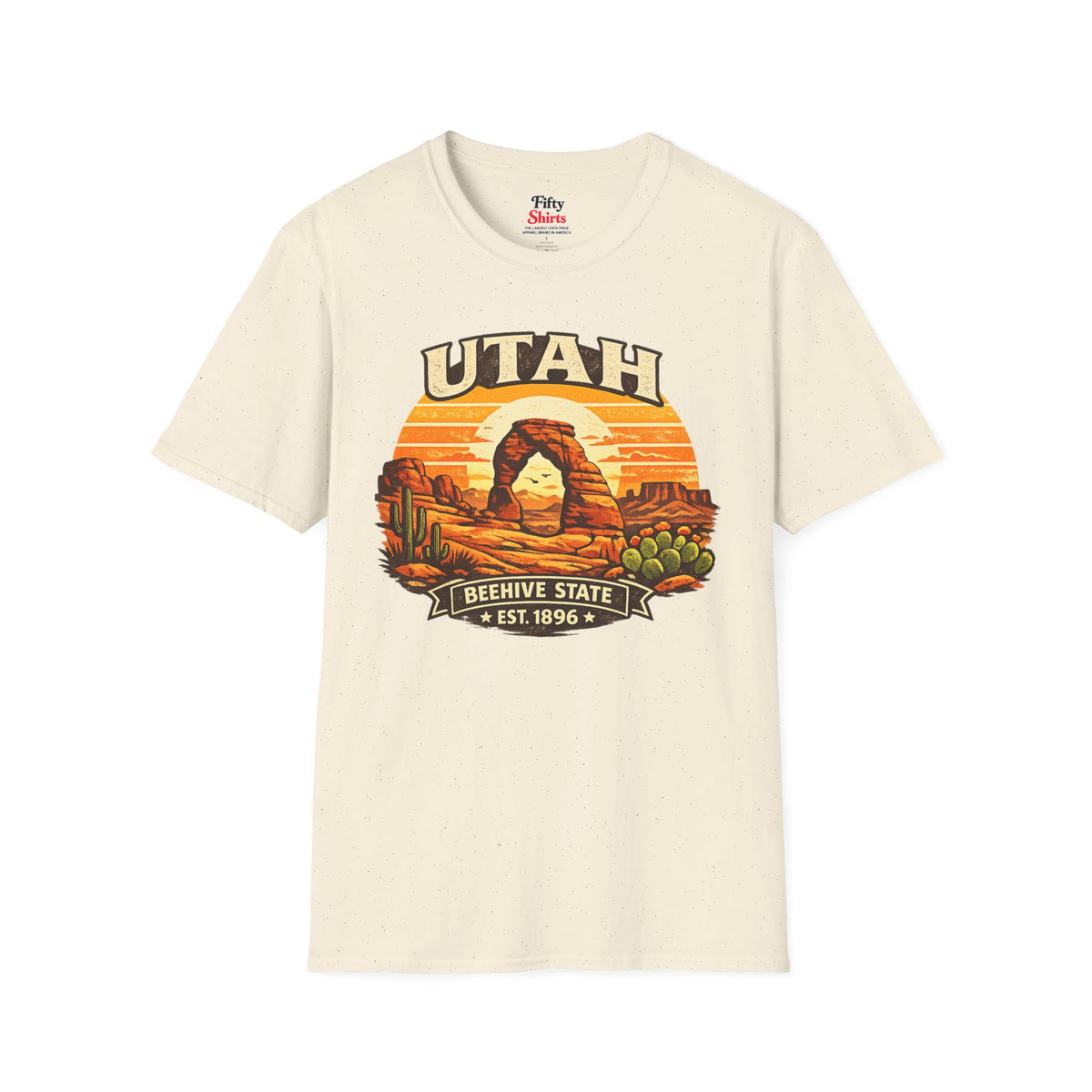 Utah Desert Sunset Unisex Softstyle T Shirt State Pride Graphic Tee Collections FS03