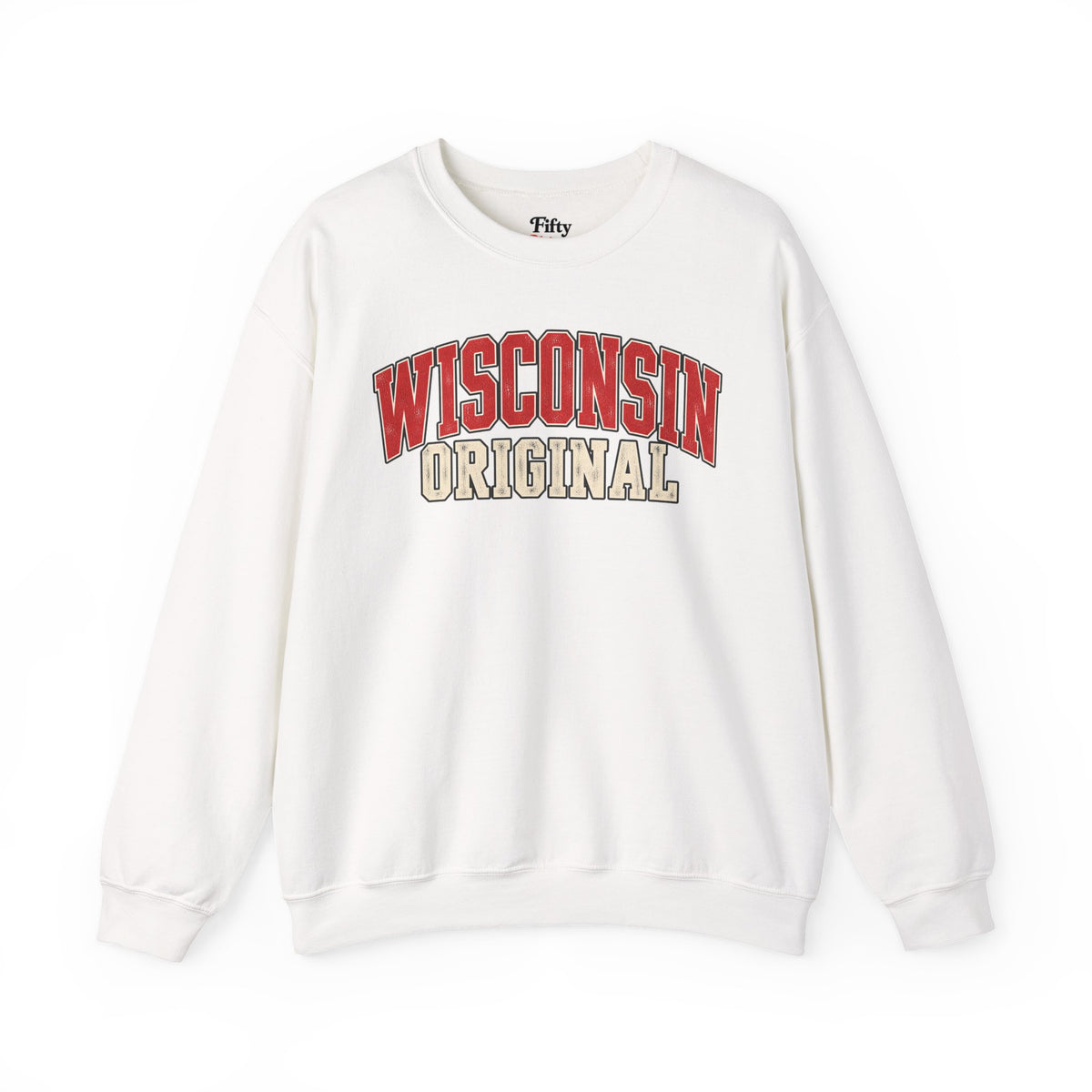 Wisconsin Original Unisex Crewneck Sweatshirt State Name Graphic
