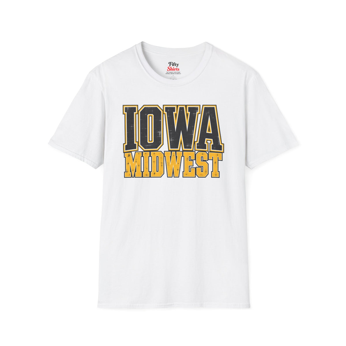 Iowa Midwest Unisex Softstyle T Shirt State Name Graphic Tee