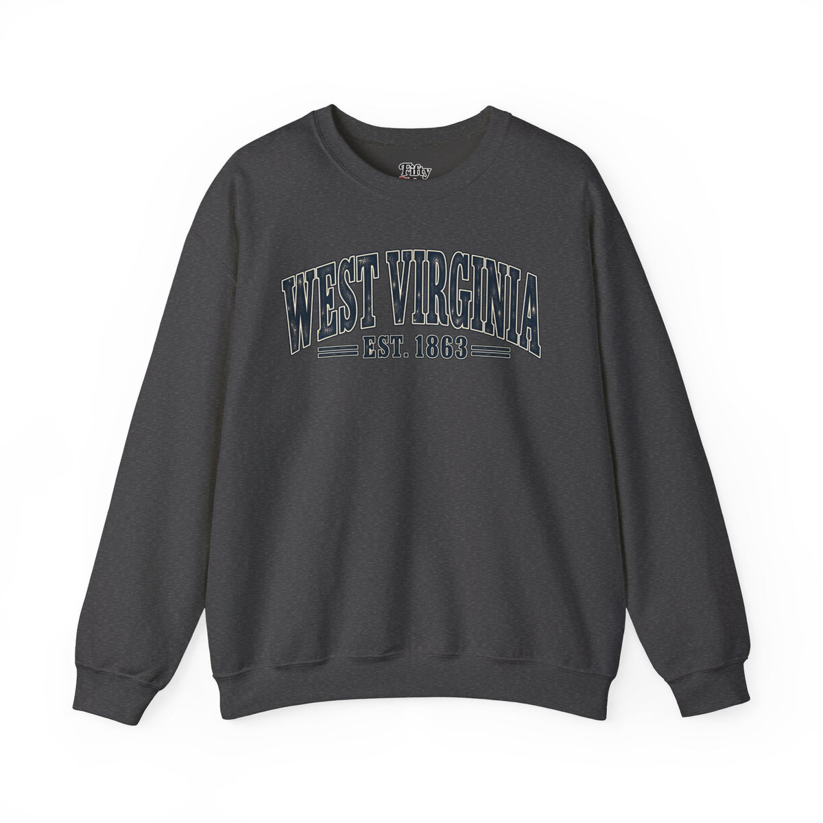 West Virginia Est 1863 Unisex Crewneck Sweatshirt State Name Graphic